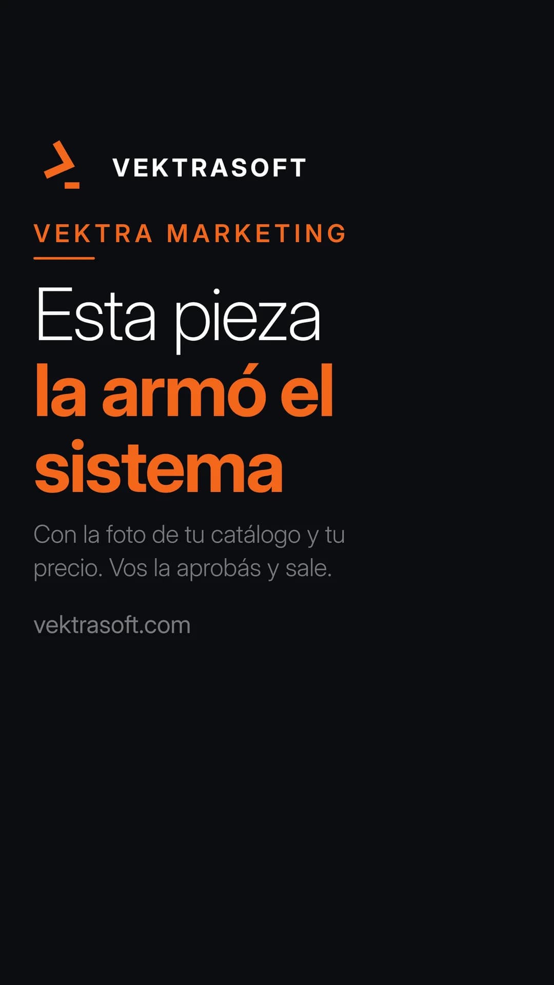 La misma pieza en formato historia